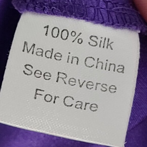 Parker Silk Racerback‎ Mini Dress Surplice Neckline Elastic Waist Purple Medium - Picture 6 of 9